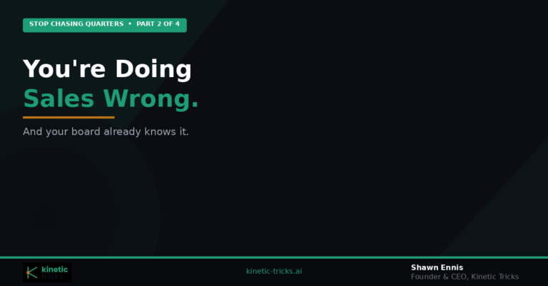 Sorry – You Are Doing Sales Wrong